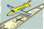 plane over money