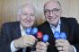 Ray Bloom chairman IMEX Group left and Arnaldo Nardone president International Congress and Convention Association celebrate Puerto Rico39s hosting of the 51st ICCA Congress with brightly colored maracas at an IMEX luncheon on Monday