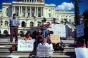 Government workers protest the shutdown