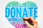 Donation word cloud