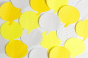 Yellow and white quote balloons