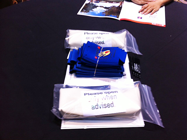 The prosthetic hand kits used during the MPI WEC13 CSR activity