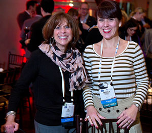 Liz Luzier (left) and Andrea Beveridge, both of FM Global. Photo by Evan Richman