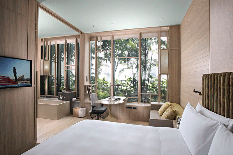 A deluxe room at the super eco-conscious ParkRoyal on Pickering