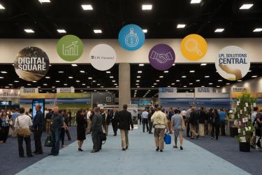 LPL Financial designed its focus 2014 trade show floor with six themed "neighborhoods."
