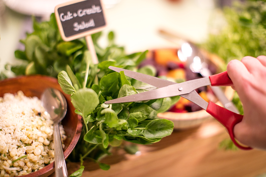 Cutting your own greens: better than scooping up pasta from the buffet!